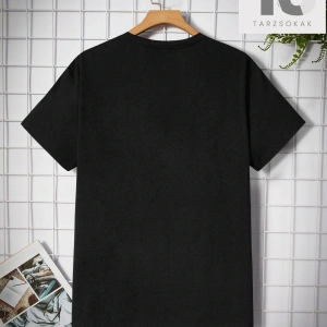 Homme Erkek Yazılı Baskılı Yuvarlak Yaka Kısa Kollu Tişört