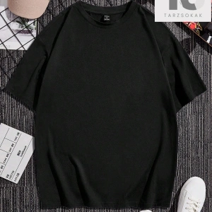 Homme Erkek Yin & Yang Baskı Damla Omuz Tişört