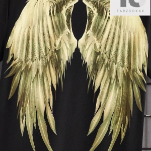 Homme Kanatlı Baskı Kısa Kollu Tişört