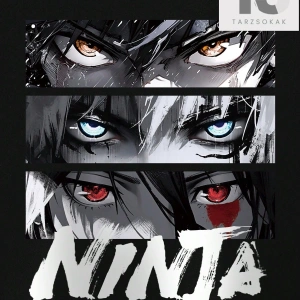 Hypemode Ayı Baskılı Yuvarlak Yaka Siyah Erkek Tişört