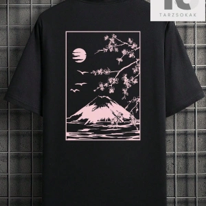 Hypemode Erkek Dağ Desenli Tişört