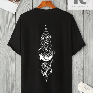 Hypemode Erkek Düz Baskılı Tişört