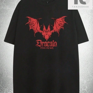 Hypemode Erkek Mektup Grafik Damla Omuz Tişörtü