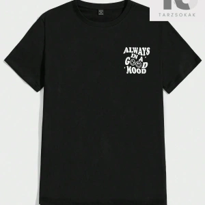 Hypemode Erkek Sloganlı Grafik Tişört