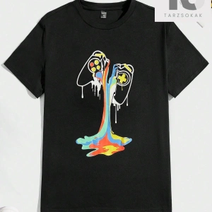 Hypemode Kısa Kollu Oyun Kumandası Baskılı Tişört