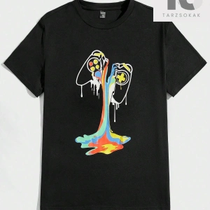 Hypemode Kısa Kollu Oyun Kumandası Baskılı Tişört