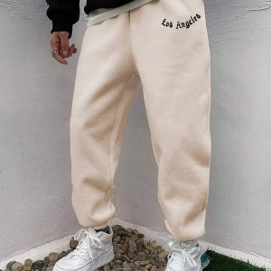 Hypemode Letter Graphic Drawstring Waist Eşofman Altı