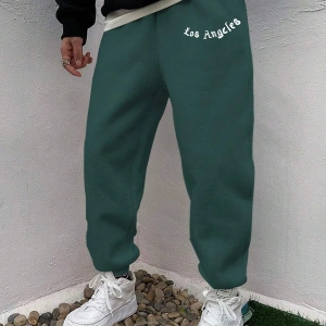 Hypemode Letter Graphic Drawstring Waist Eşofman Altı