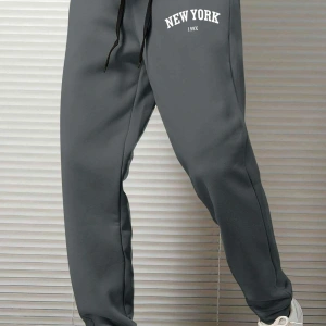 Hypemode Letter Graphic Drawstring Waist Eşofman Altı