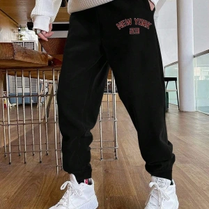 Hypemode Letter Graphic Drawstring Waist Eşofman Altı