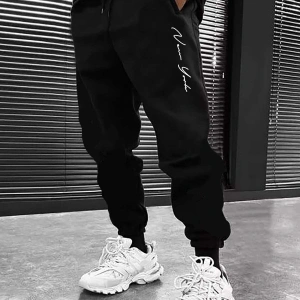 Hypemode Letter Graphic Drawstring Waist Eşofman Altı