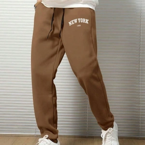 Hypemode Letter Graphic Drawstring Waist Eşofman Altı