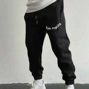 Hypemode Letter Graphic Drawstring Waist Eşofman Altı