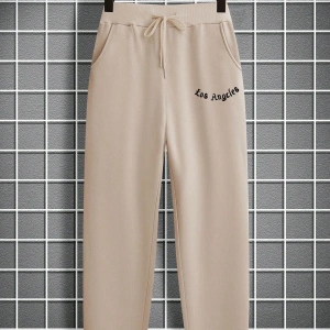 Hypemode Letter Graphic Drawstring Waist Eşofman Altı