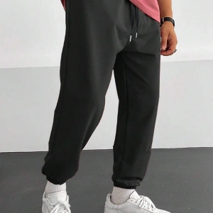 Hypemode Slogan Graphic Drawstring Waist Eşofman Altı