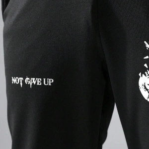 Hypemode Slogan Graphic Drawstring Waist Eşofman Altı