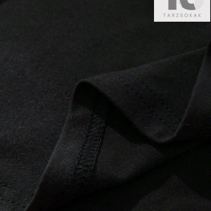 Hypemode Sloganlı Siyah Örgü Yuvarlak Yaka Kısa Kollu Erkek Tişört