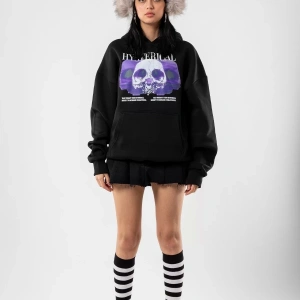 Hysterıcal Baskılı Oversize Unisex Beyaz