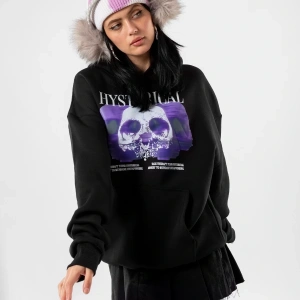 Hysterıcal Baskılı Oversize Unisex Beyaz