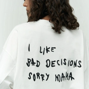 I Like Mama Beyaz Oversize