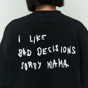 I Like Mama Beyaz Oversize