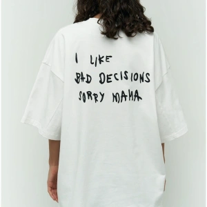 I Like Mama Beyaz Oversize