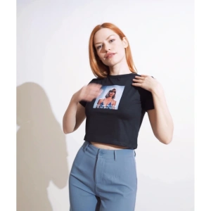 Im Not Your Baby Baskılı Oversize Unisex Beyaz