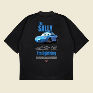 Im Sally Boxy Fit Oversize Unisex Tshirt – Baskılı Tişört |