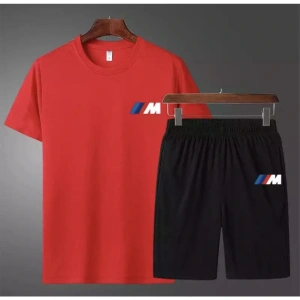 I Mm Bmw Baskılı %100 Pamuk Ter Tutmayan Çift Cep Dış Mekan Yeni Trend Erkek Şort Takım