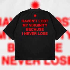 I Never Lose Boxy Fit Oversize Unisex Tshirt – Baskılı Tişört |