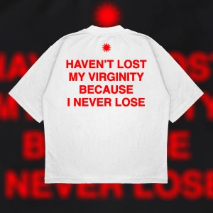 I Never Lose Boxy Fit Oversize Unisex Tshirt – Baskılı Tişört |