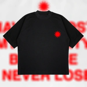 I Never Lose Boxy Fit Oversize Unisex Tshirt – Baskılı Tişört |