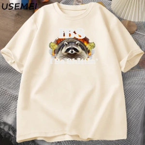 IBS Ben Shittin Rakun TErkekler Karın Ağrısı Survivor T-shirt erkek Kısa Kollu T-shir 3012