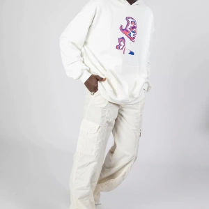 İllusion Woman Baskılı Oversize Unisex Beyaz