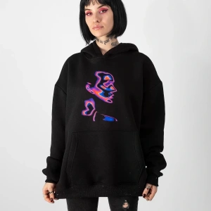 İllusion Woman Baskılı Oversize Unisex Beyaz