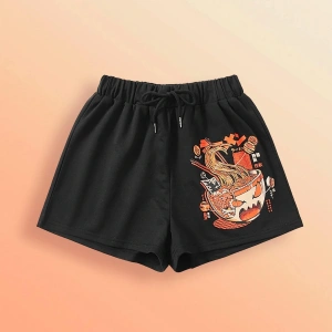 Ilustrata J-Fashion Ramen Print Şort