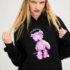 İm Very Vell Unisex Sweatshirt Hoodie Siyah