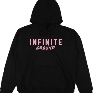 Infinite Siyah Oversize Unisex Kapüşonlu Sweatshirt Hoodie