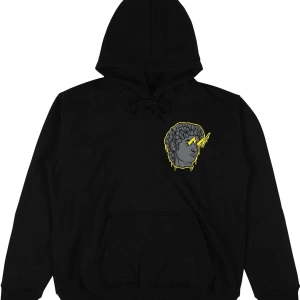 Invasion Siyah Oversize Unisex Kapüşonlu Sweatshirt Hoodie