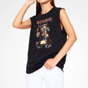 Iron Maiden Siyah Kolsuz Tişört T-shirt