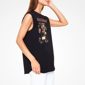 Iron Maiden Siyah Kolsuz Tişört T-shirt