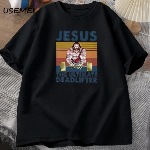 İsa nihai Deadlifter spor salonu çalışma Out spor Vintage Terkekler için T-shirt erke 2917