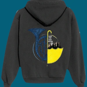 IvırZıvır----Unisex Siyah How I Met Your Mother Sırt Baskılı Sweatshirt