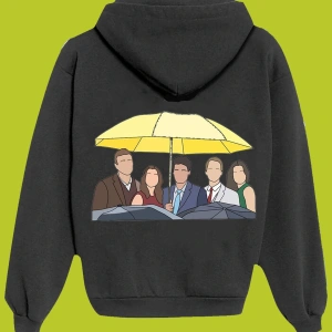 IvırZıvır----Unisex Siyah How I Met Your Mother Sırt Baskılı Sweatshirt