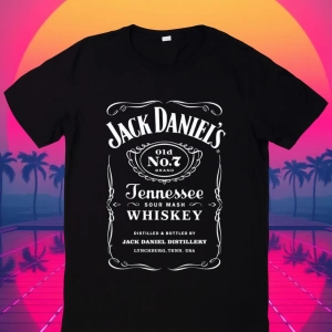 Jack Daniels Y2K Tshirt KODSİYAHSAW