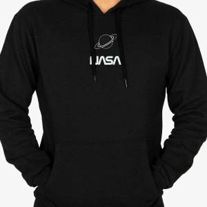 Jackalco 2 Iplik Iç Pamuklu Tam Kalıp Baskılı Hoodie Siyah
