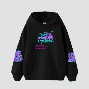 Jinx Arcane Baskılı Oversize Unisex Beyaz