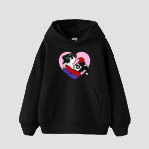 Joker&Harley Baskılı Oversize Unisex Premium Beyaz