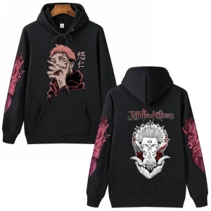Jujutsu Kaisen Unisex Anime Hoodie 15081 Siyah