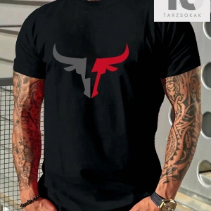 JUNG HANA Erkek Yazılı Baskılı Tişört